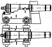 36-фунтовая пушка на корабельном станке, 1797 год