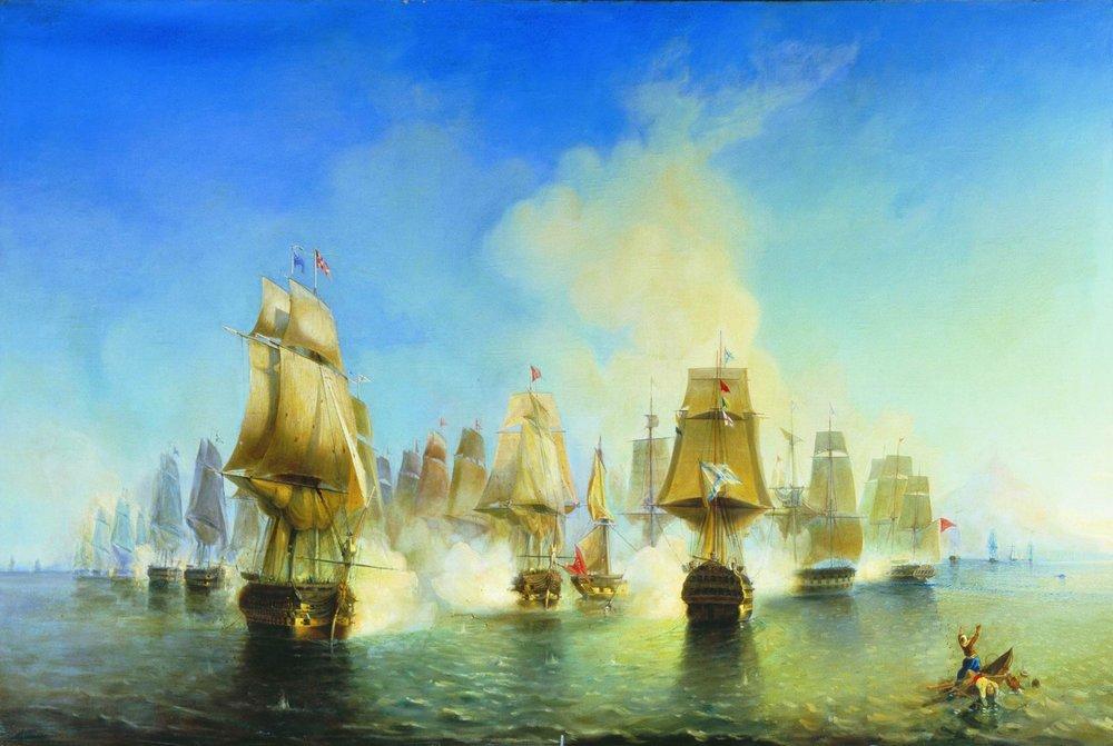 Афонское сражение 19 июня (1 июля) 1807 года. 1853 год